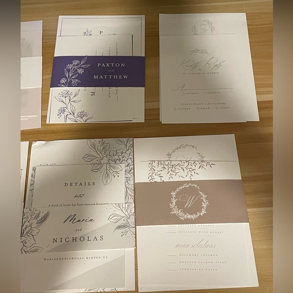 Minted Wedding Invitation Sample Kit with 16 sample invitations - Picture 4 of 8